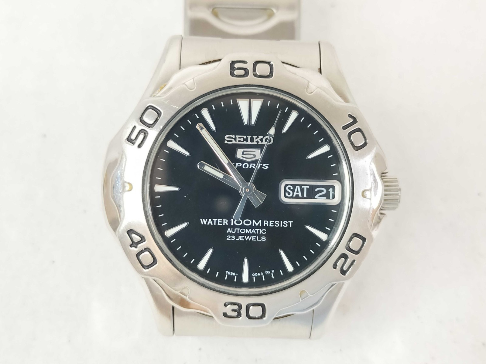 SEIKO 5 Sports 7S36-00A0 Black Dial 23J Automatic 100M Men’s Watch