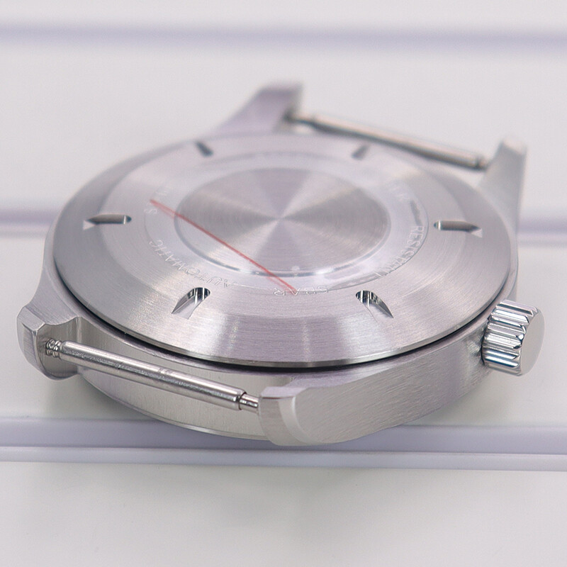 diver Brushed 40mm Seiko Aviator Watch Cases Stainless Steel For nh34 nh35 nh36