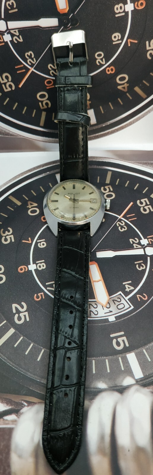 Dress Men’s Watch POLJOT Vintage USSR Mechanical SERVICED Retro Soviet Union ☭