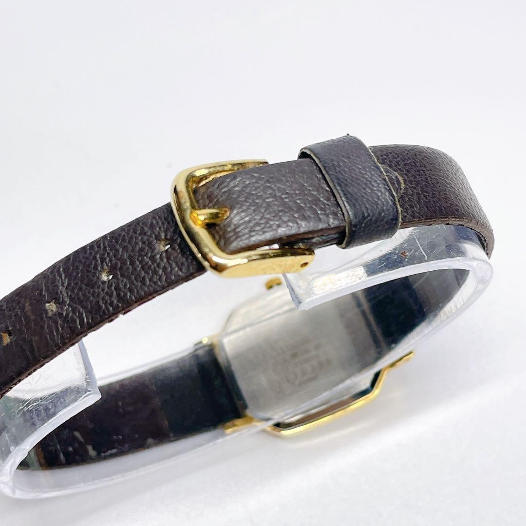 CITIZEN 2931-291016 Gold Leather Band Watch From Japan