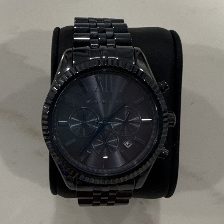 Michael Kors Men’s Lexington Quartz Analog Metal Bracelet Roman/Stick