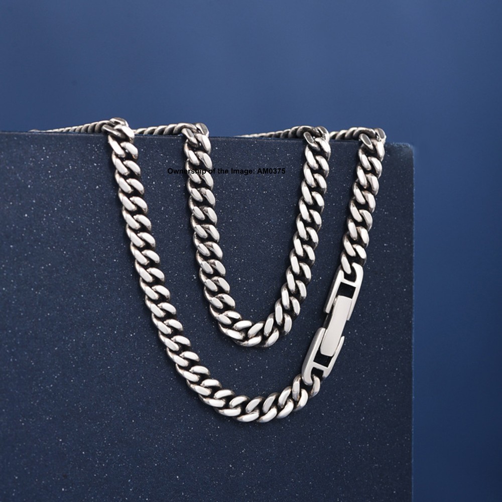 Solid 925 Sterling Silver Necklace 5mm Curb Link Chain For Men 19.7-25.6inch