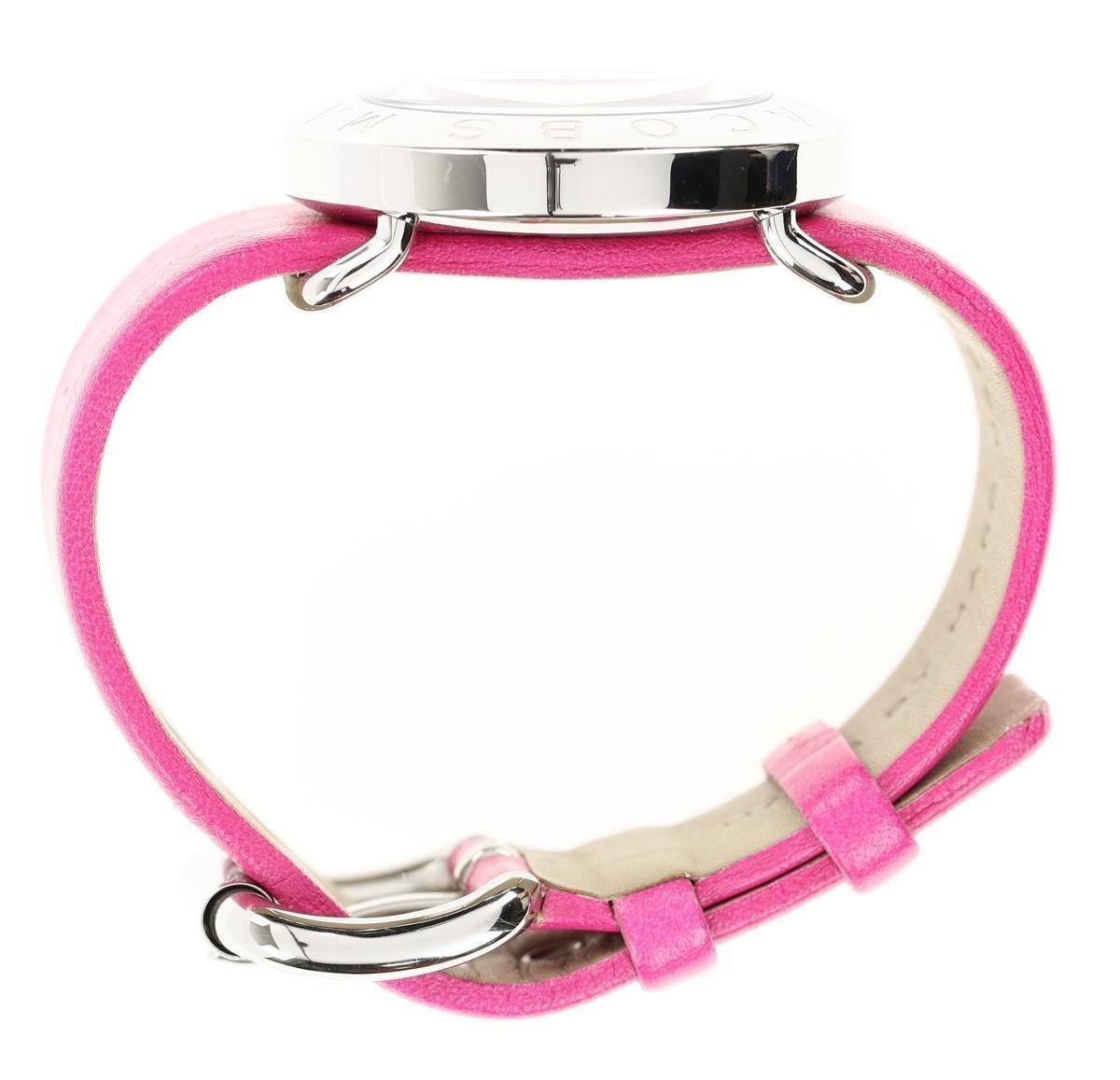 Marc by Marc Jacobs MBM1286 Ladies Watch Vivid Pink Leather Silver Amy 134554