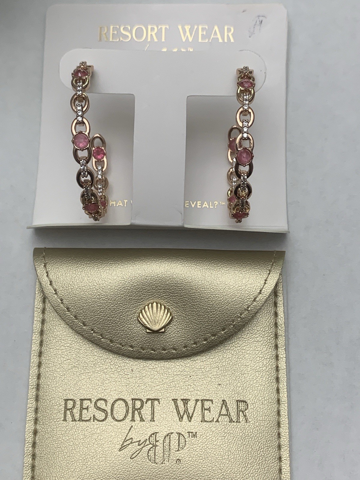 Bomb Party Earrings ER92275 Simply Idyllic Resort Wear Pink Topaz Quartz RG
