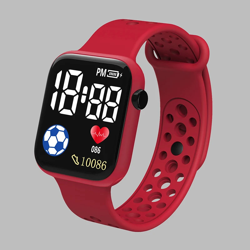 LED Digital Watch For Kids Boys Waterproof Sports Watches Girls Silicone