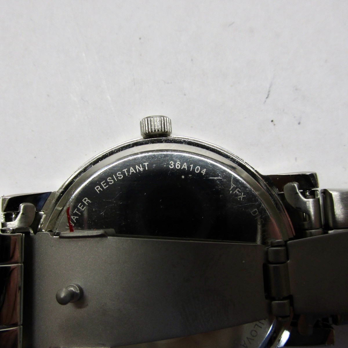 NEW BULOVA TFX MENS SILVER STAINLESS STEEL, LUMINOUS HANDS, DRESS WATCH 36A104