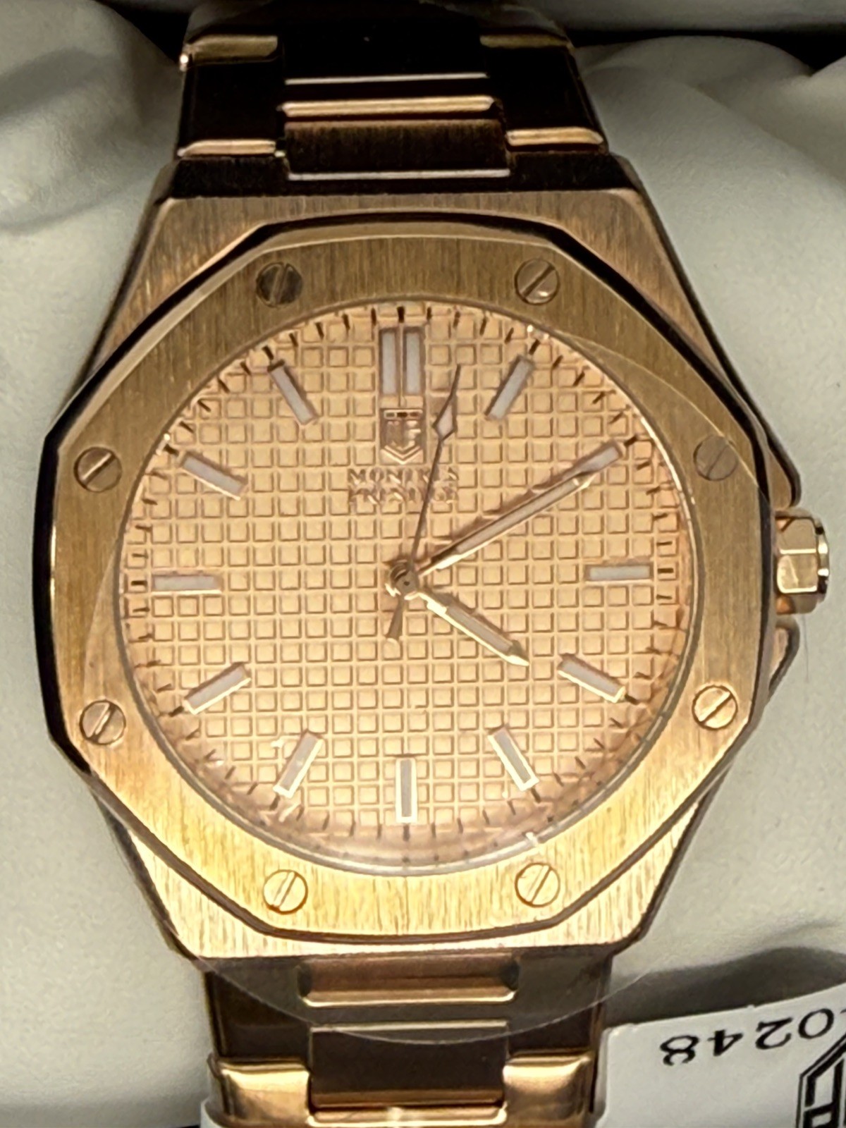 Invicta Prestige MPW-0248 Men’s Watch 44mm Rose Gold Quartz Flame Fusion