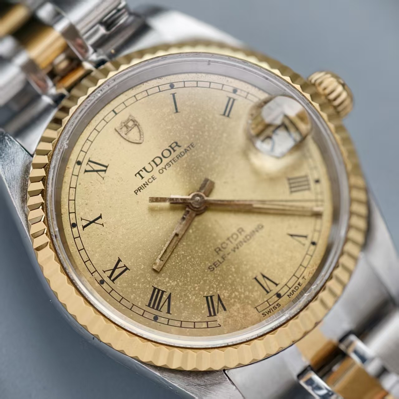 Tudor Gilding Roman Dial 72033 Prince Men’s Watch Automatic 32mm Date