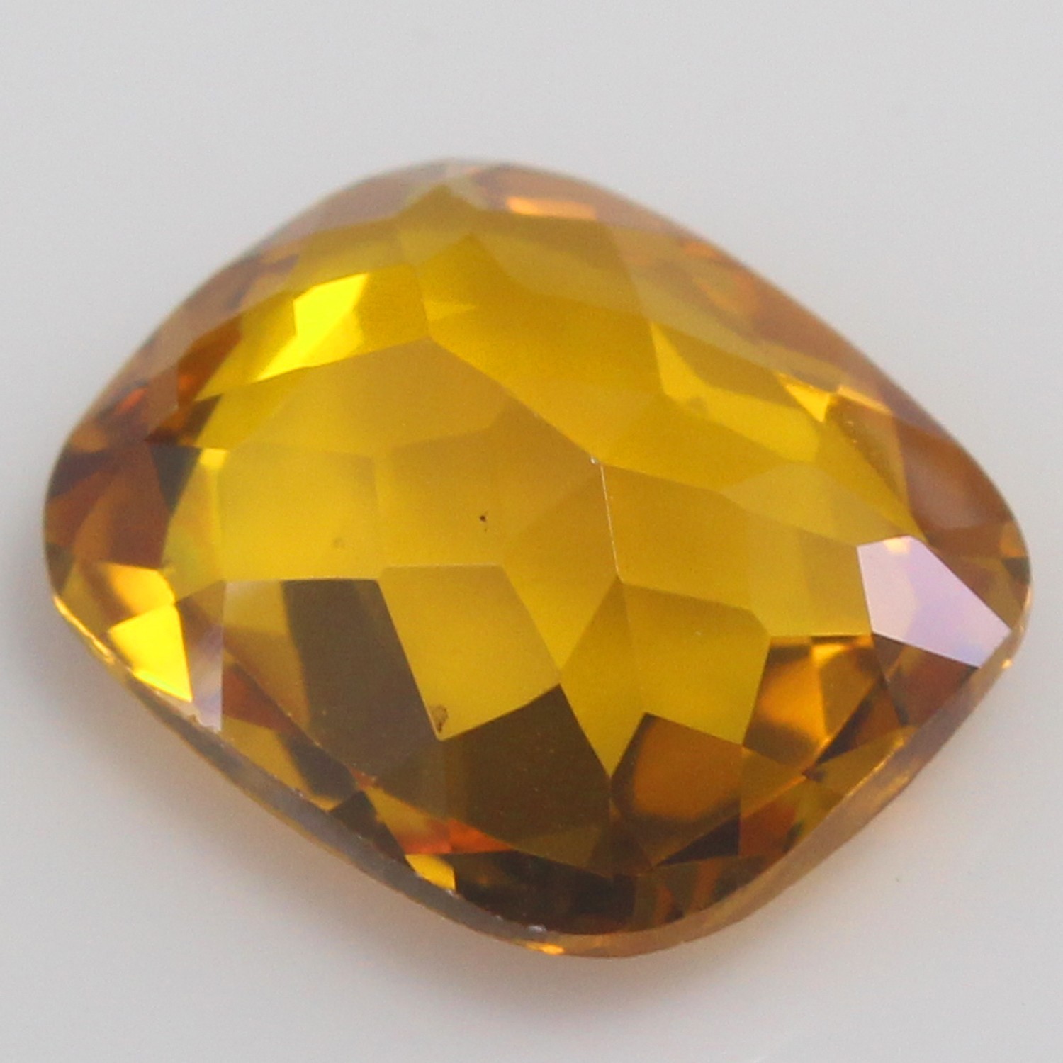 Natural 9.55 Ct Certified Champagne Sapphire 14×12 MM Cushion Unheated Gemstones