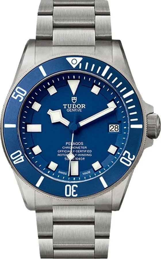 Tudor Pelagos Men’s Watch M25600TB-0001 Blue Dial Titanium & Steel Ceramic Bezel
