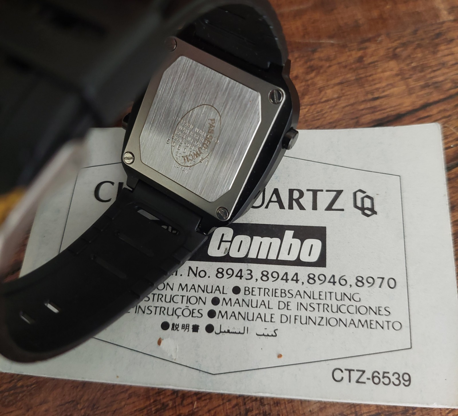 RARE Citizen 8946 ana/digit COMBO watch JAPAN Ful Set Vintage