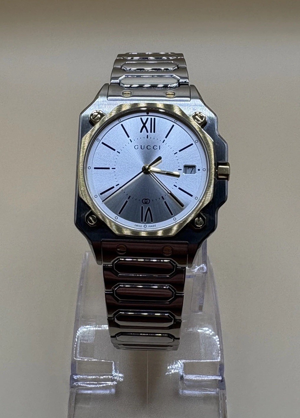 Gucci G-FLAT YA166506 Quartz Gucci Watch Square Watch Gold Watch Unisex