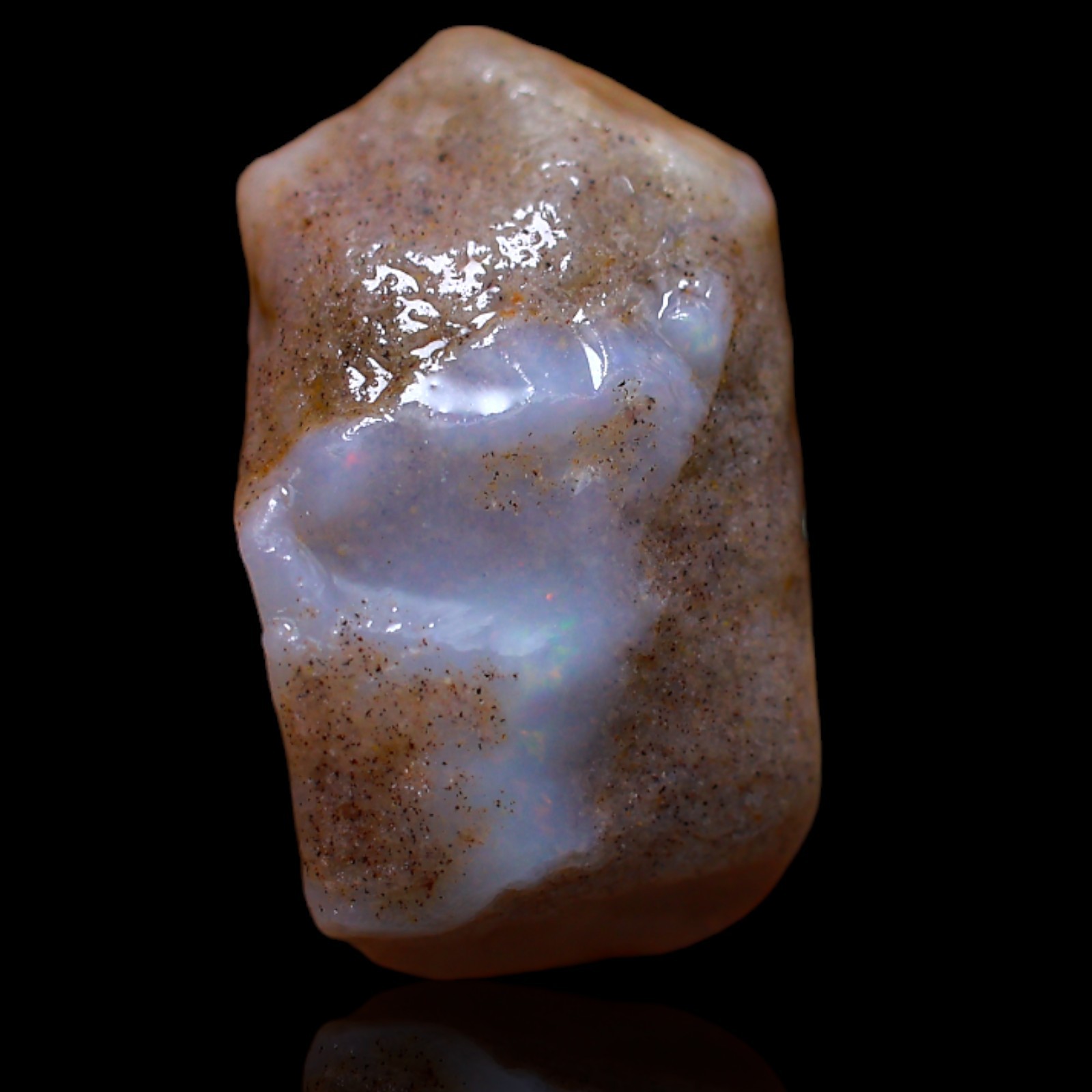 13.90 Cts Natural Australian Fire Opal Gemstone Jewelry Supply Rough 18x14x11 mm
