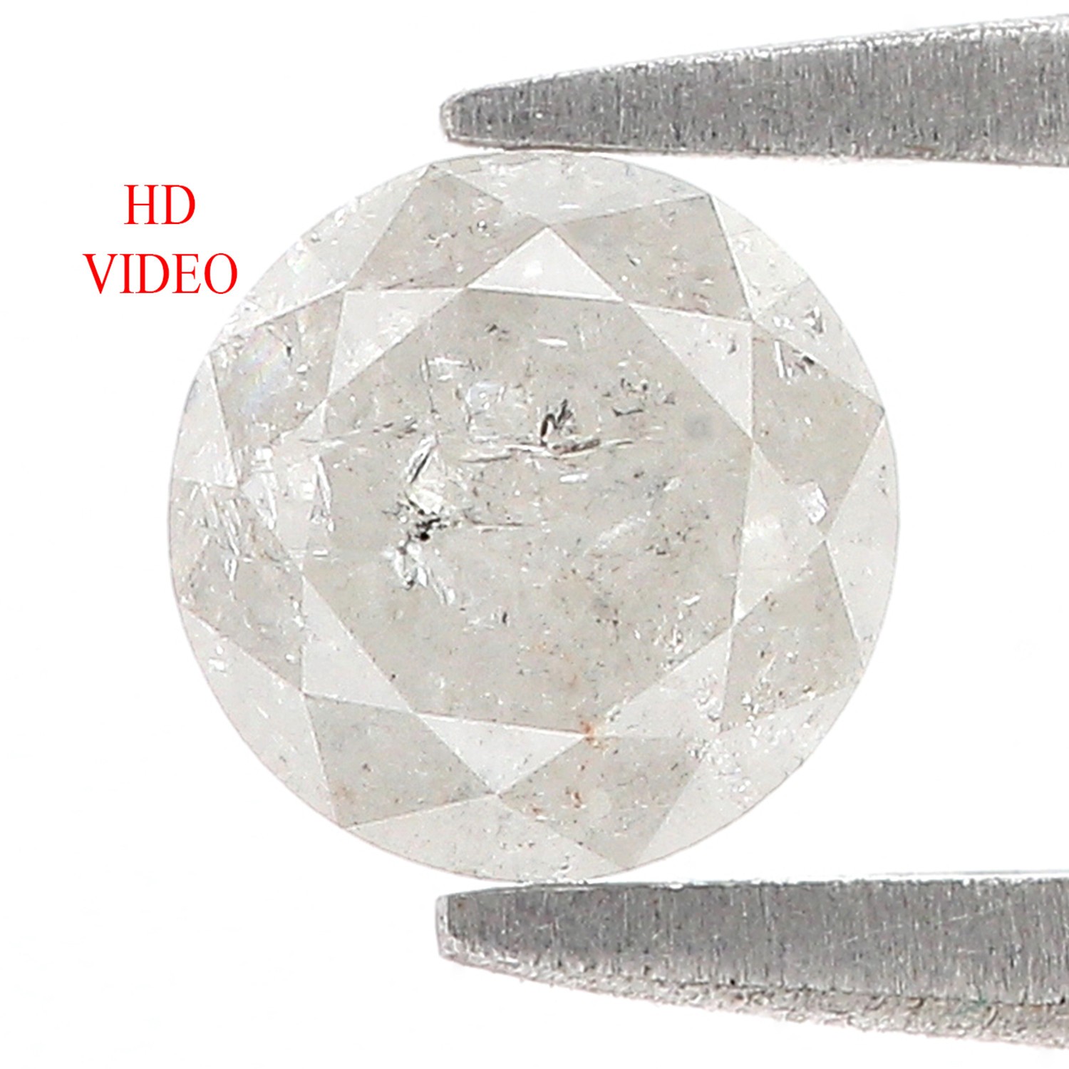 0.86 CT Natural Loose Round Cut Diamond 5.93 MM Salt And Pepper Diamond L3619