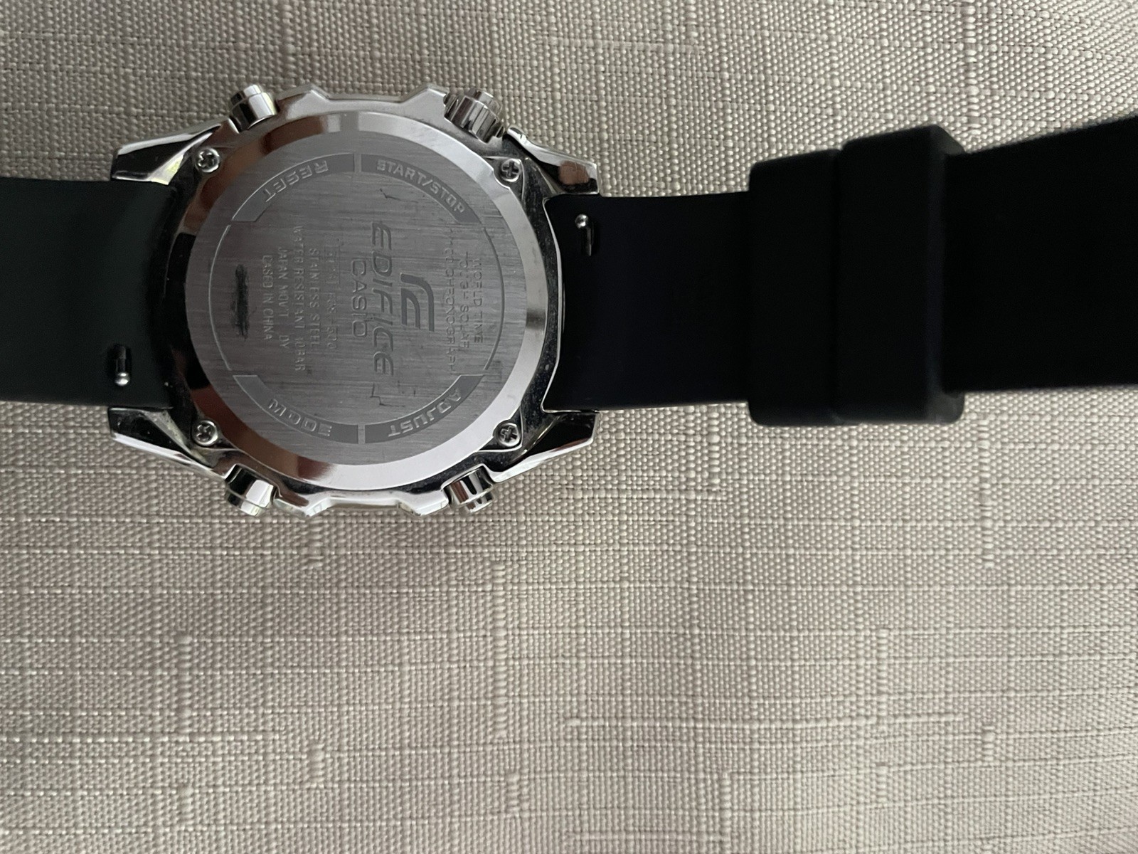 Casio Edifice Tough Solar Chronograph EQS-500 Men Watch-Excellent Condition