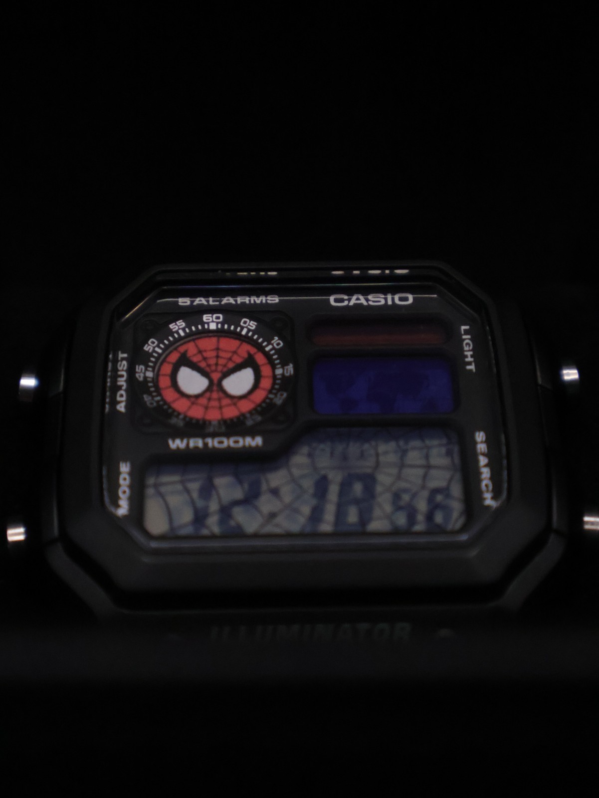 “Underoos” | Custom Spider-Man Casio Watch | Royale | AE-1200WH | 🕷️🕸️🔴 | MOD