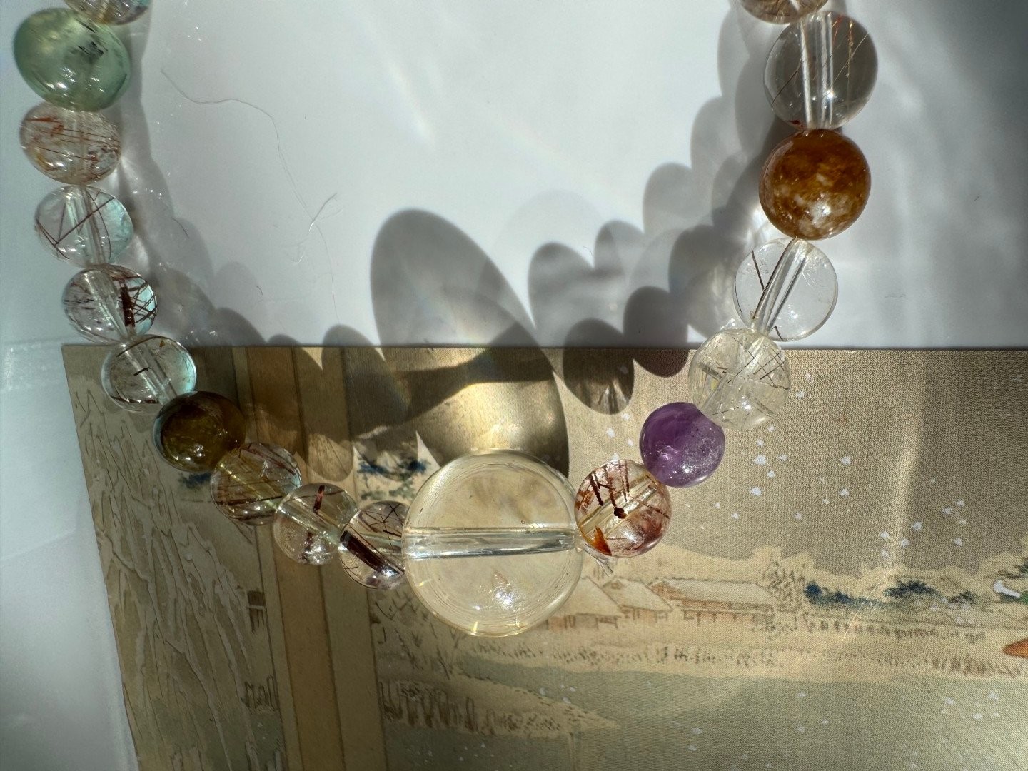 MultiGemstone Quartz Crystal Vibrant Energy and Harmony