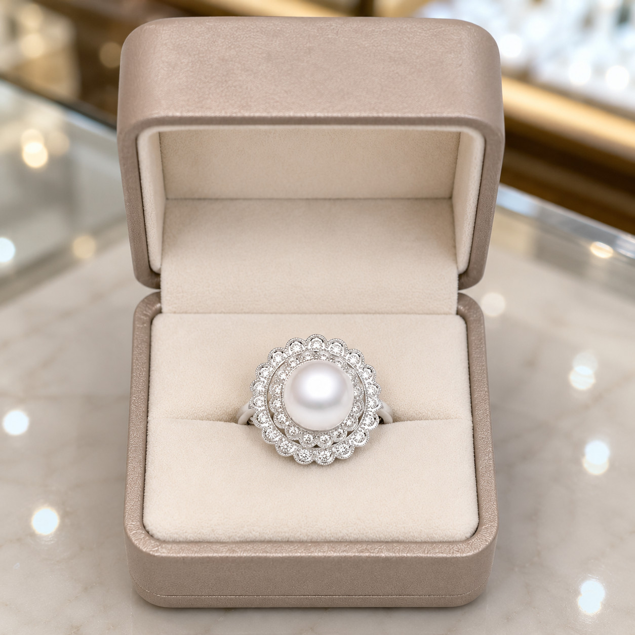 Natural Diamond Round Cut Wedding Ring 14k White Gold 5.80 Ct