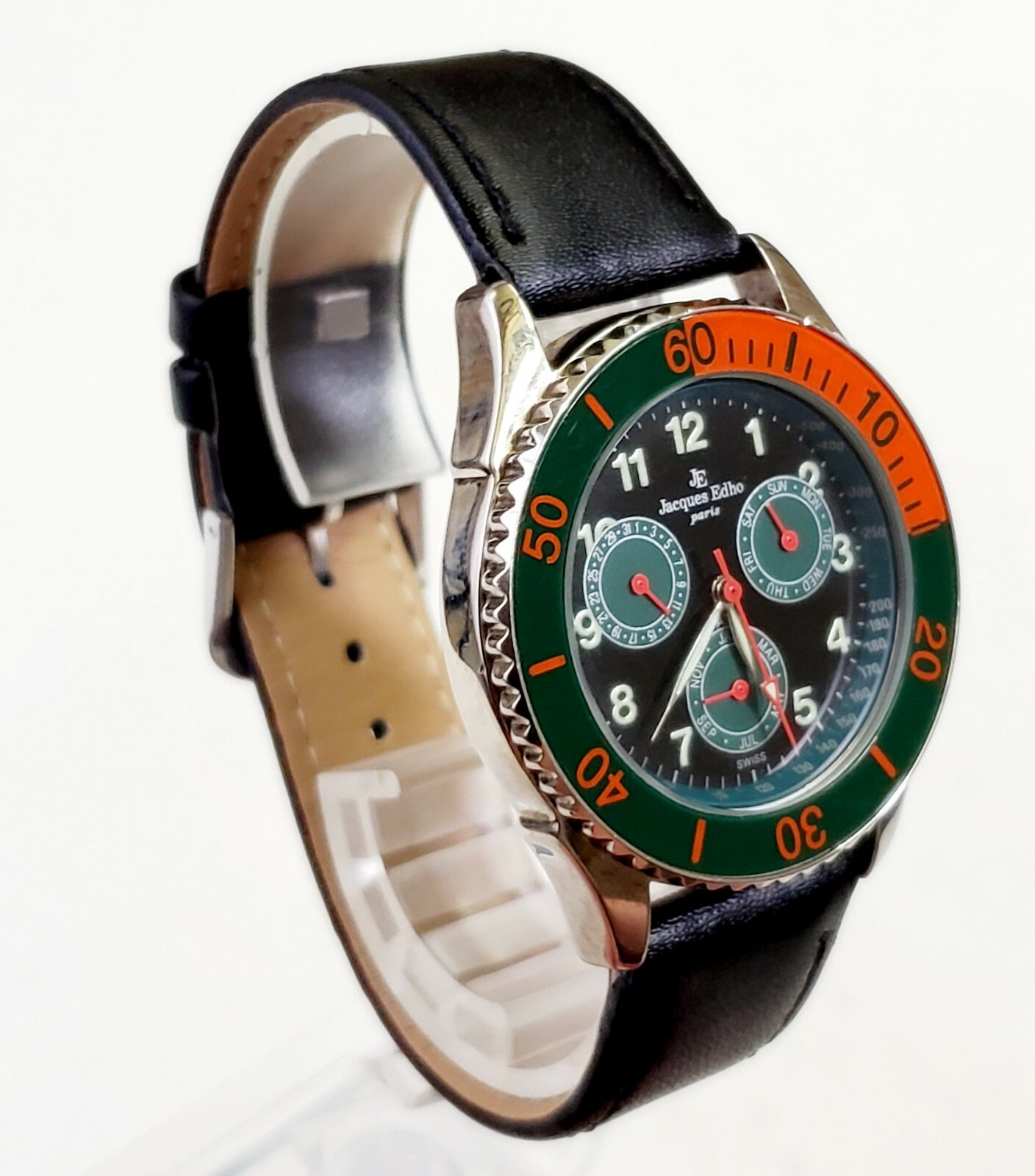 RARE,UNIQUE Men’s SWISS MULTIFUNCTION Watch JAQUES EDHO 790/4E