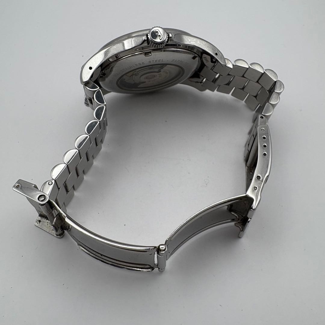 Glycine Combat 3868 Automatic Black Dial Steel Bracelet Sapphire Exhibition
