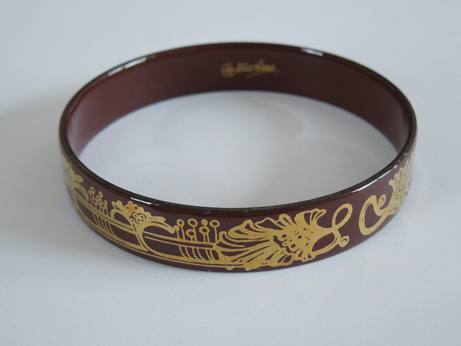 Marlene Vintage Enamel Bangle 31.6 G/Ø 6.6 Cm/Width 1.3 Cm
