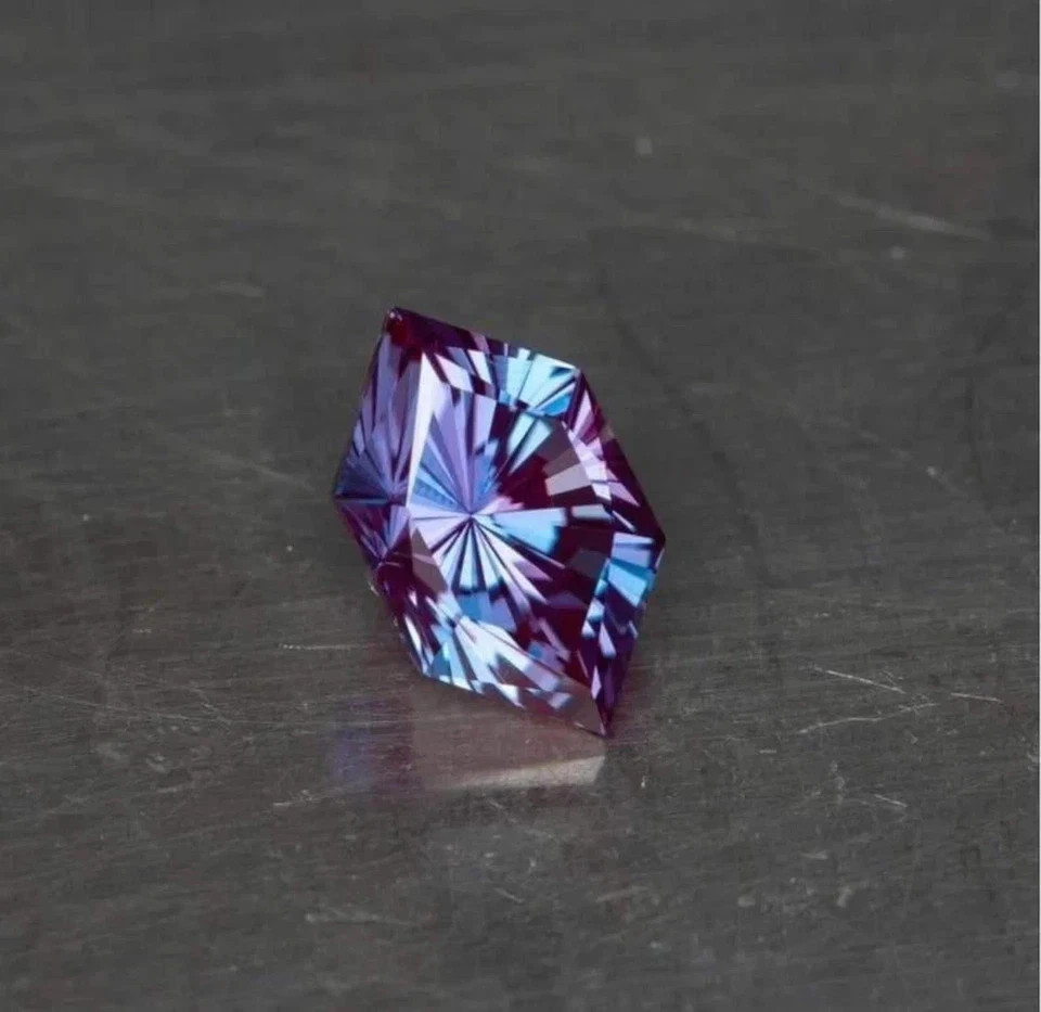 Certified 16 Ct+ Natural Alexandrite Color Change Fancy Cut Loose Gemstone