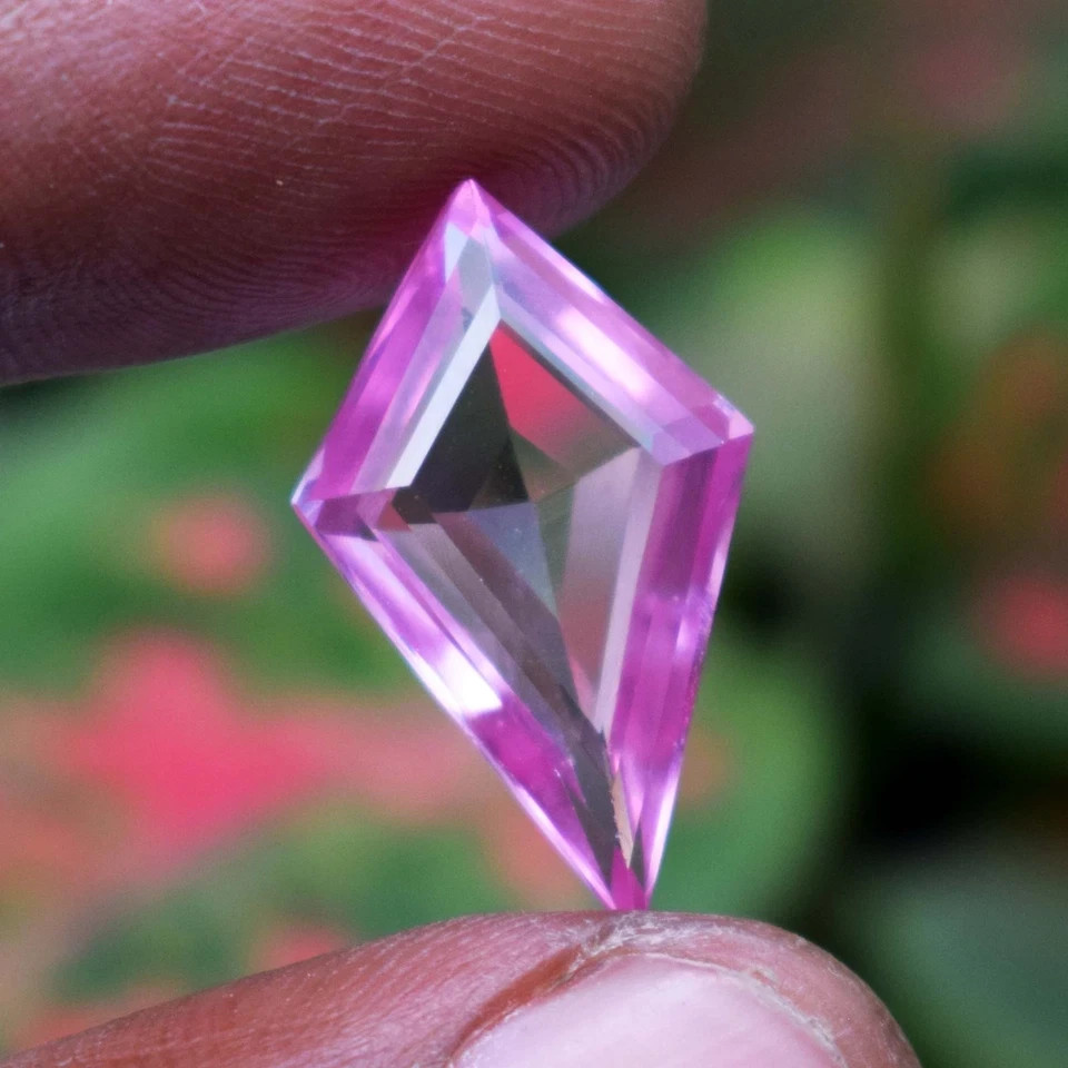 11.50 Ct Natural Pink Sapphire Fancy Cut Certified Loose Gemstone Sri Lanka