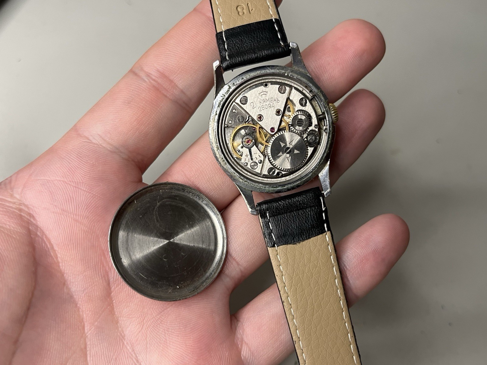Rare Vintage Raketa 2609A 21 Jewels Soviet Era USSR Mechanical Watch Serviced