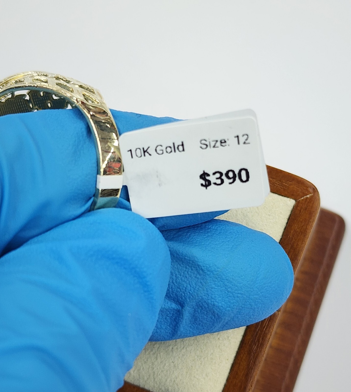 Men’s 10k Yellow Gold World Map Ring The World Is Yours Size 12 Resizeable