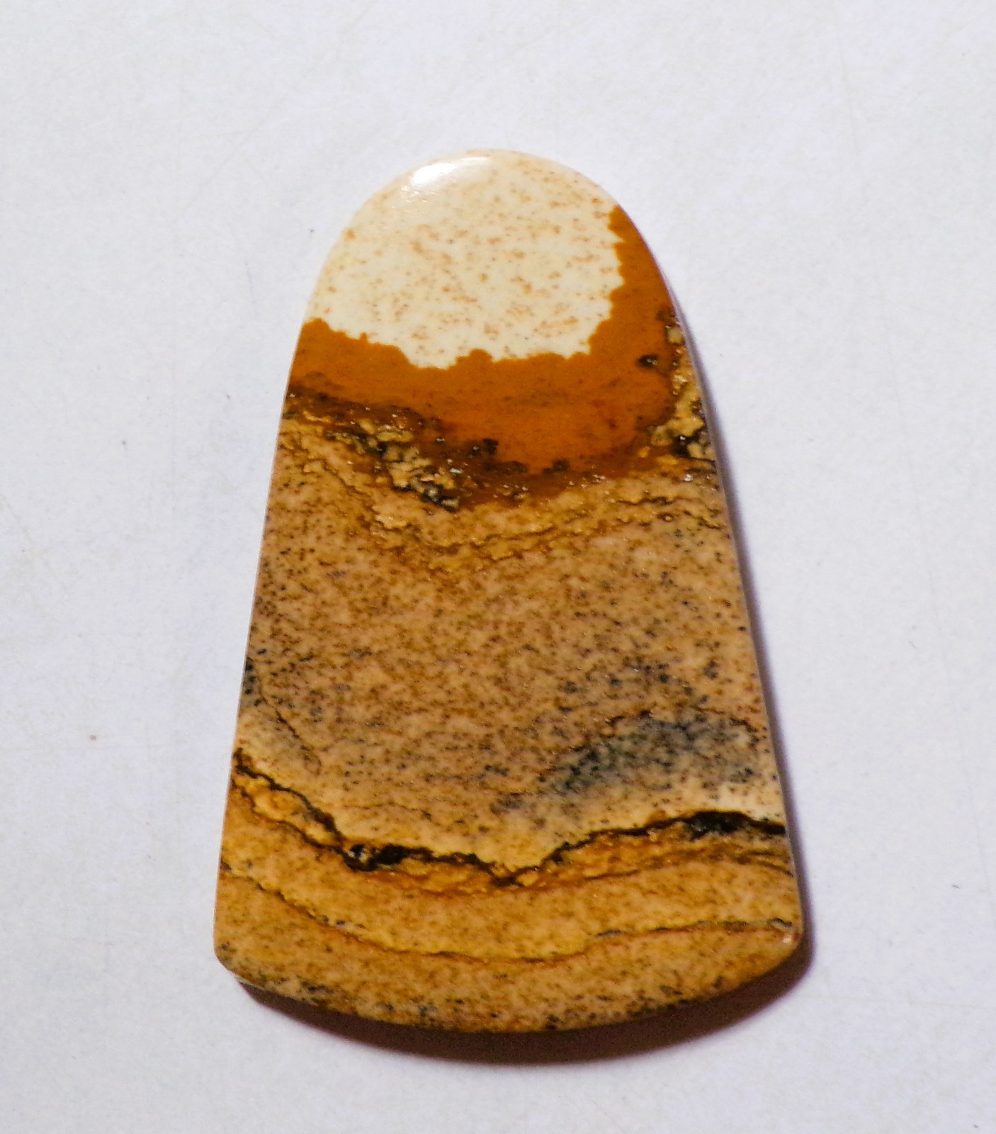 47.15 Cts Natural Picture Jasper Cabochon Loose Gemstone 45X30X5MM