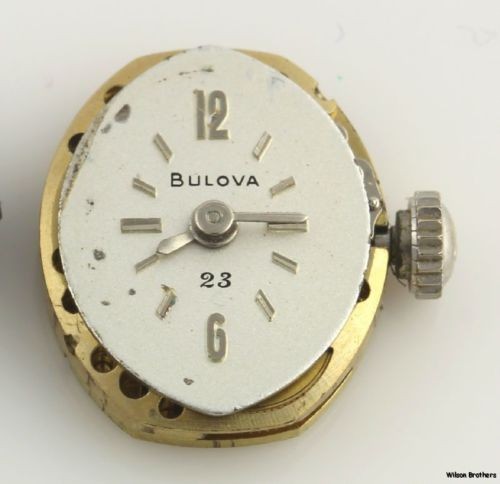 4 Piece Wrist Watch Movements + Crystal Lot – For Parts Bulova Duward Wittnauer