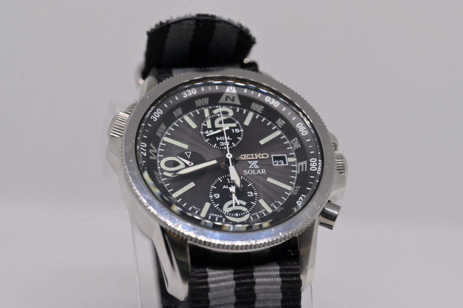 Seiko Mens Adventure Solar Classic Casual Watch – SSC081