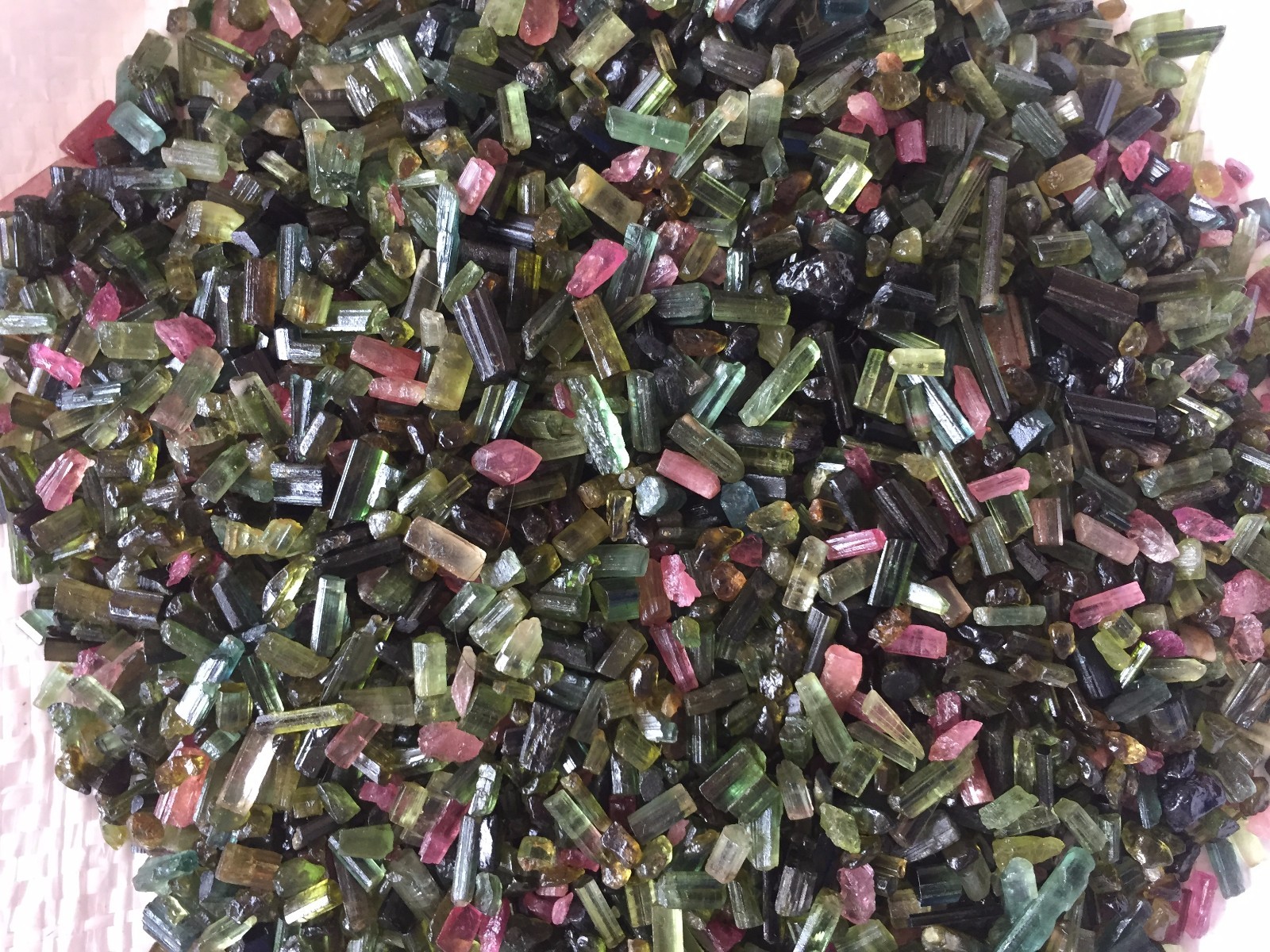 Natural Multi Tourmaline Pencil Form Rough, Multi tourmaline rough stone