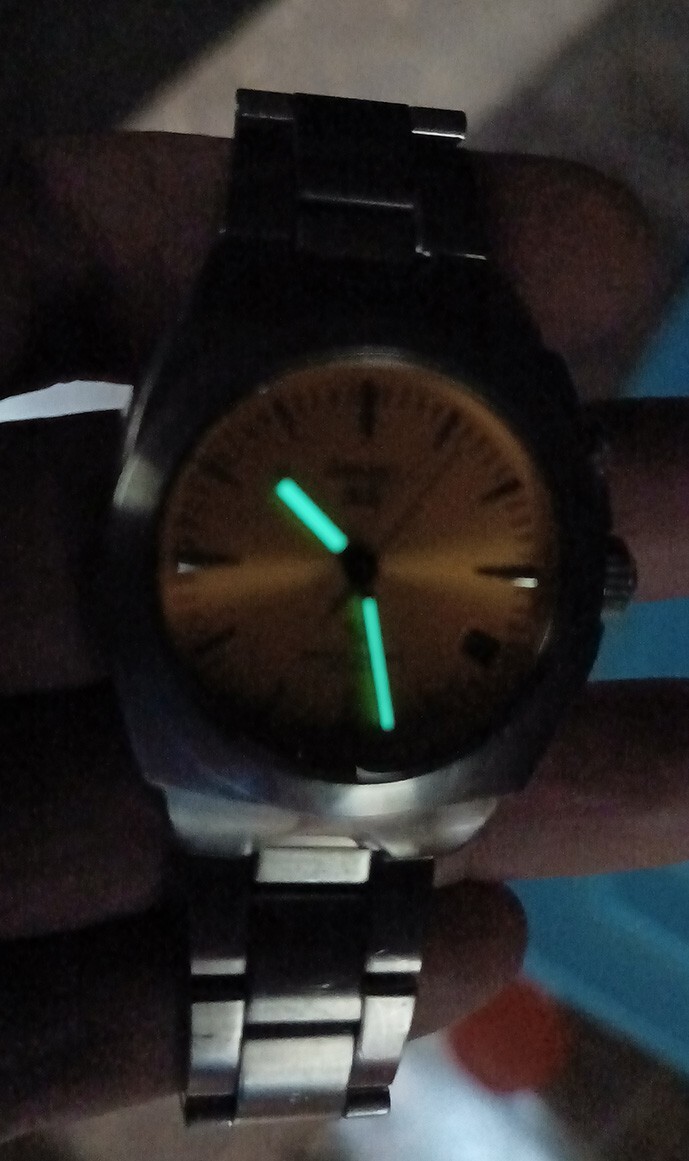 RARE SEIKO AGS KINETIC 5M42-0E50 ORANGE DIAL ALL ORIGINAL WORKING 100%GENT WATCH