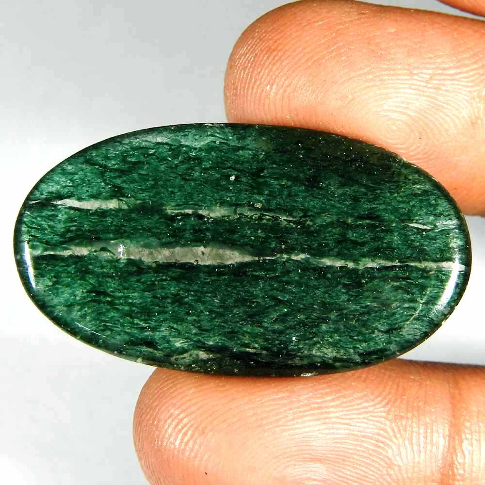 31.45Cts100%Natural Green Aventurine Oval Cabochon Loose Gemstone