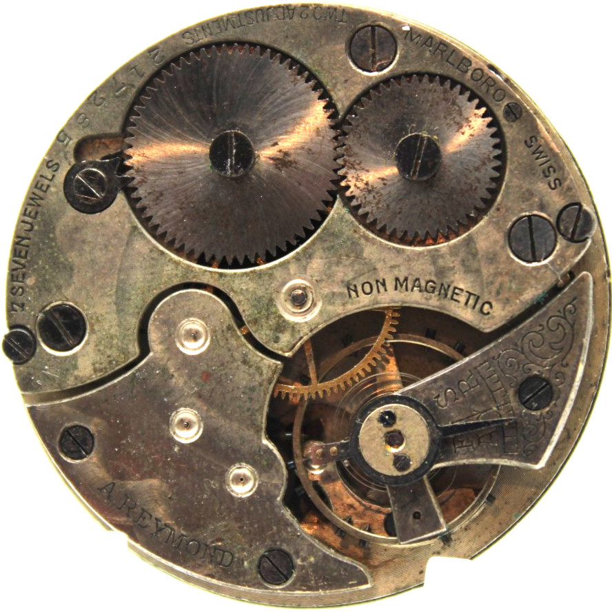 MARLBORO A. REYMOND SWISS POCKET WATCH MOVEMENT 217285 7j 41.2mm (DD2)