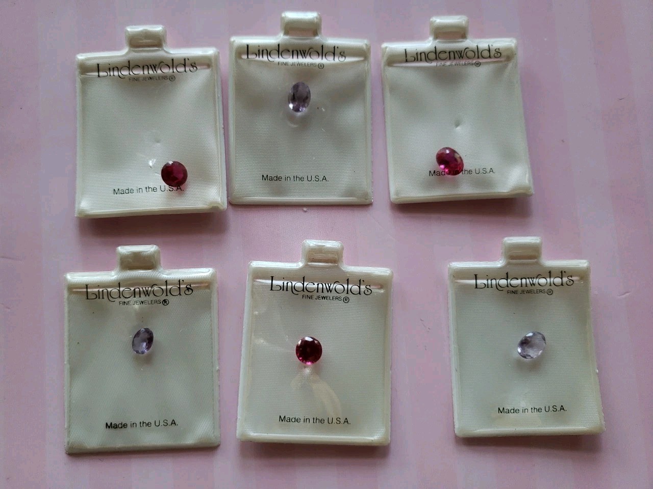 LOT OF 6 Vintage Lindenwold’s Gemstones Tested With The Presidium Tester
