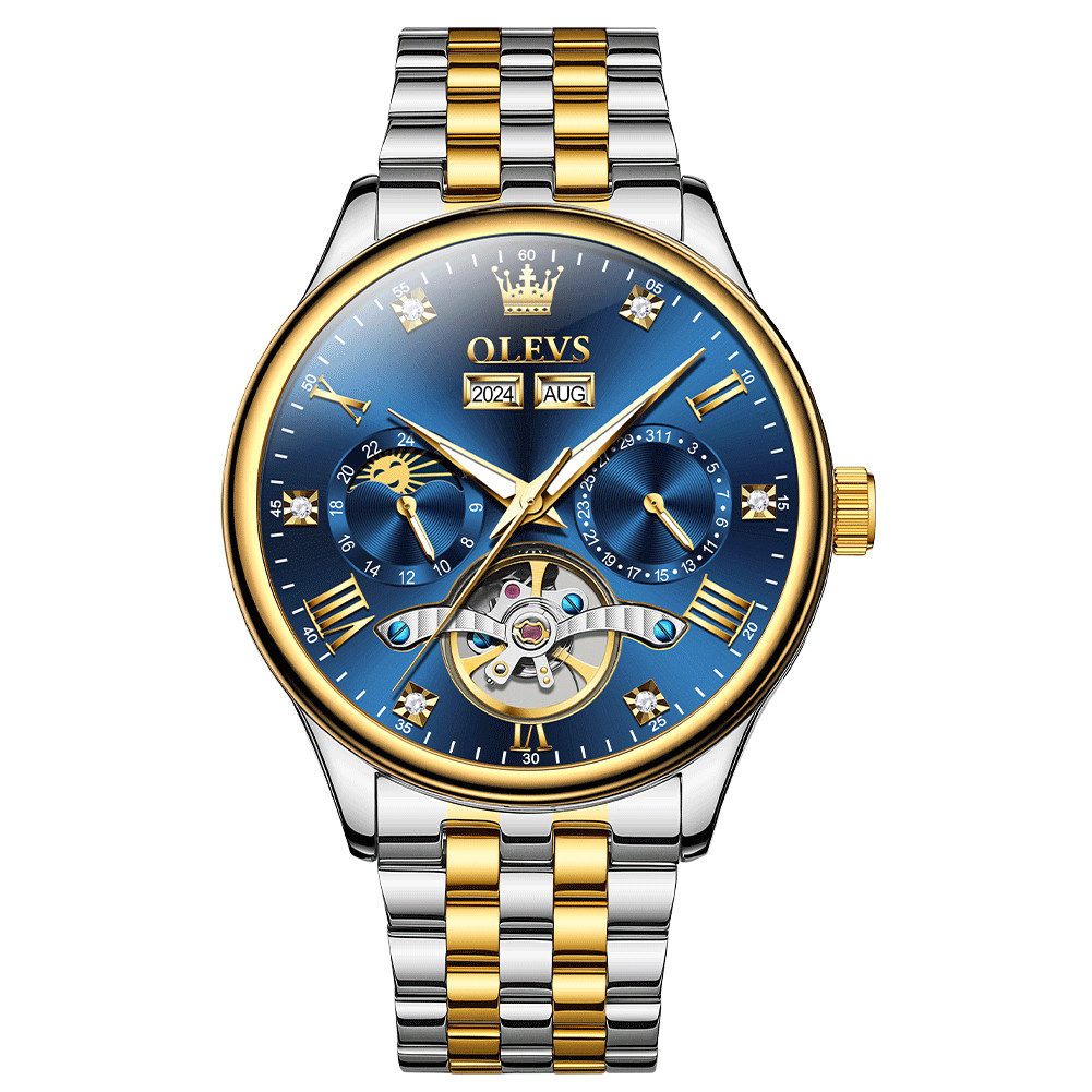 OLEVS 7023 High Quality Stainless Steel Strap Business Gents Automatic Watch`
