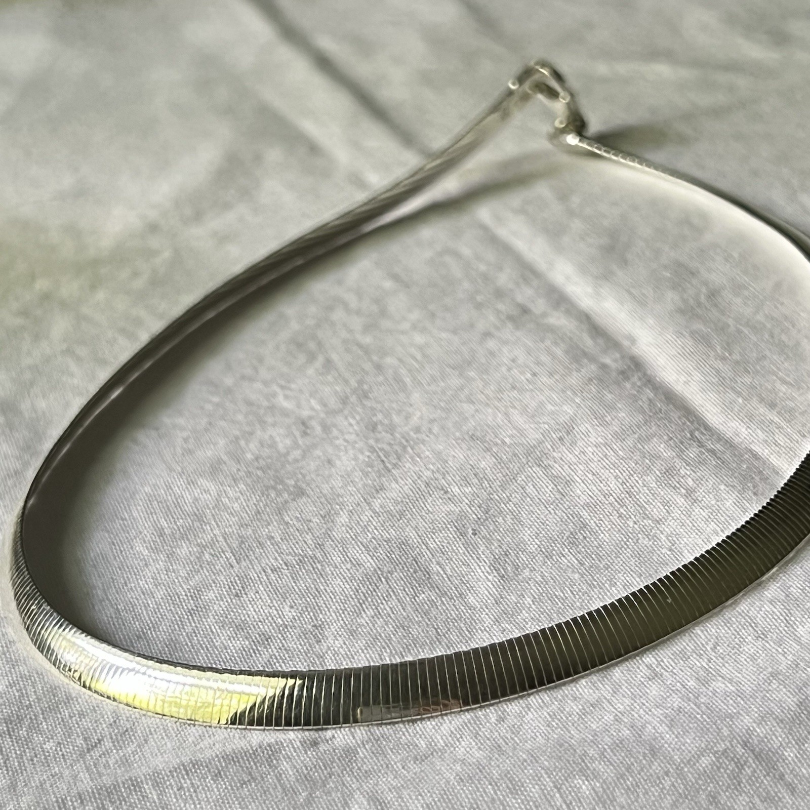 Vintage Milor Italy Omega 950 Silver Chain Necklace, 16”, 16 grams