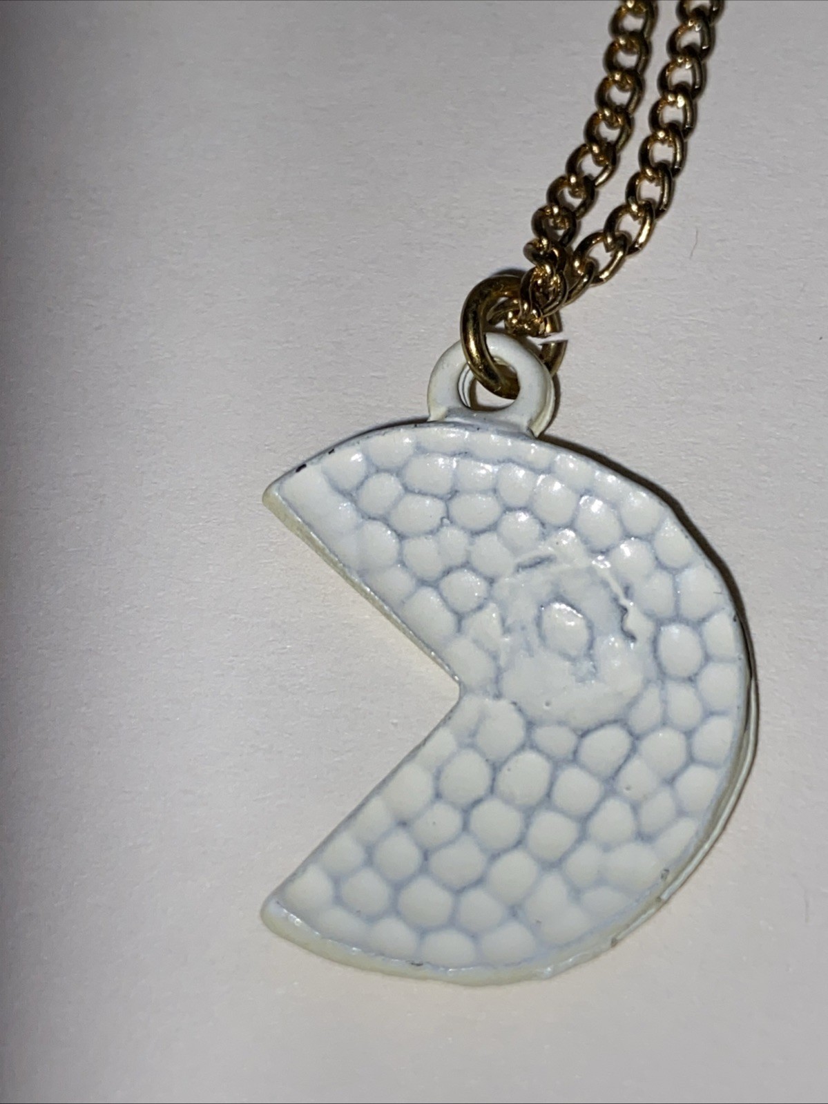 Vintage PAC Man Video Game Necklace