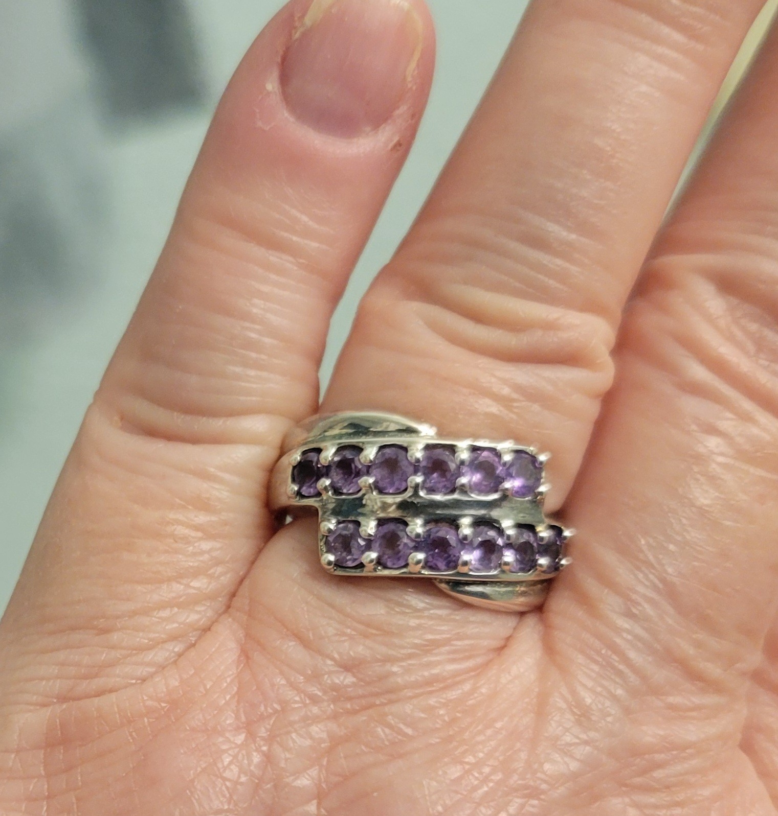 3 Ct Medium Shade Amethyst 925 Sterling Silver Ring Sz 7