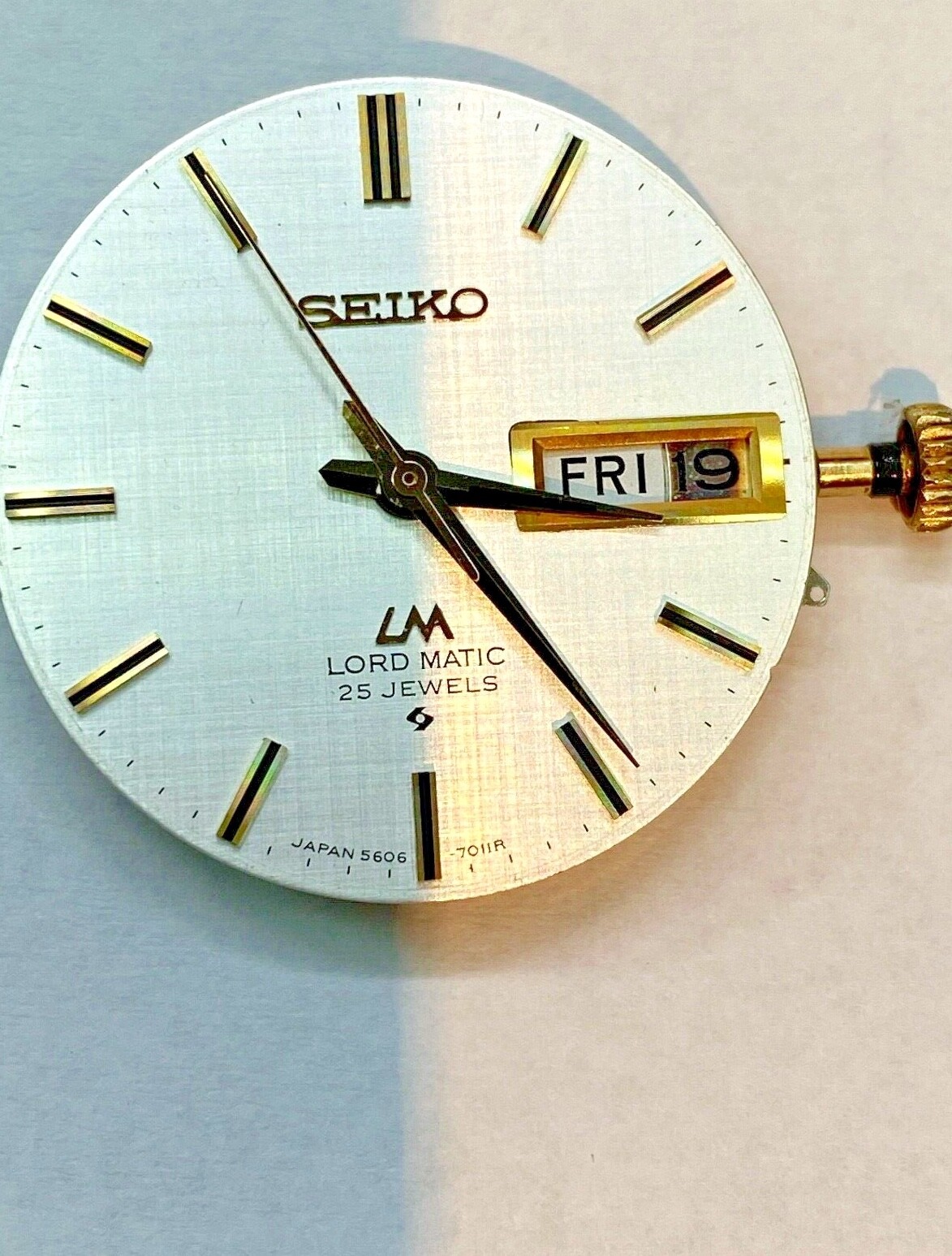 Wrist Man Watch 25 Jewels Manual Automatic SEIKO 5606–7010 Vintage Japan Made