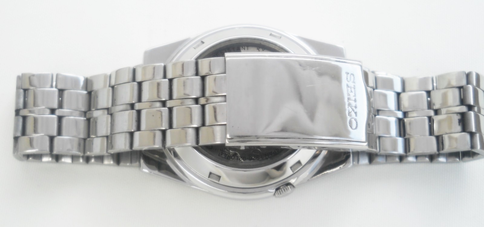Vintage Seiko 5 Railway Time Automatic Watch 7S26 See Through Exhibition Back