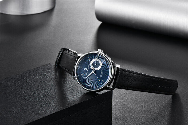 PAGANI DESIGN Men’s Military Watches Business Quartz Wristwatch Leather Strap