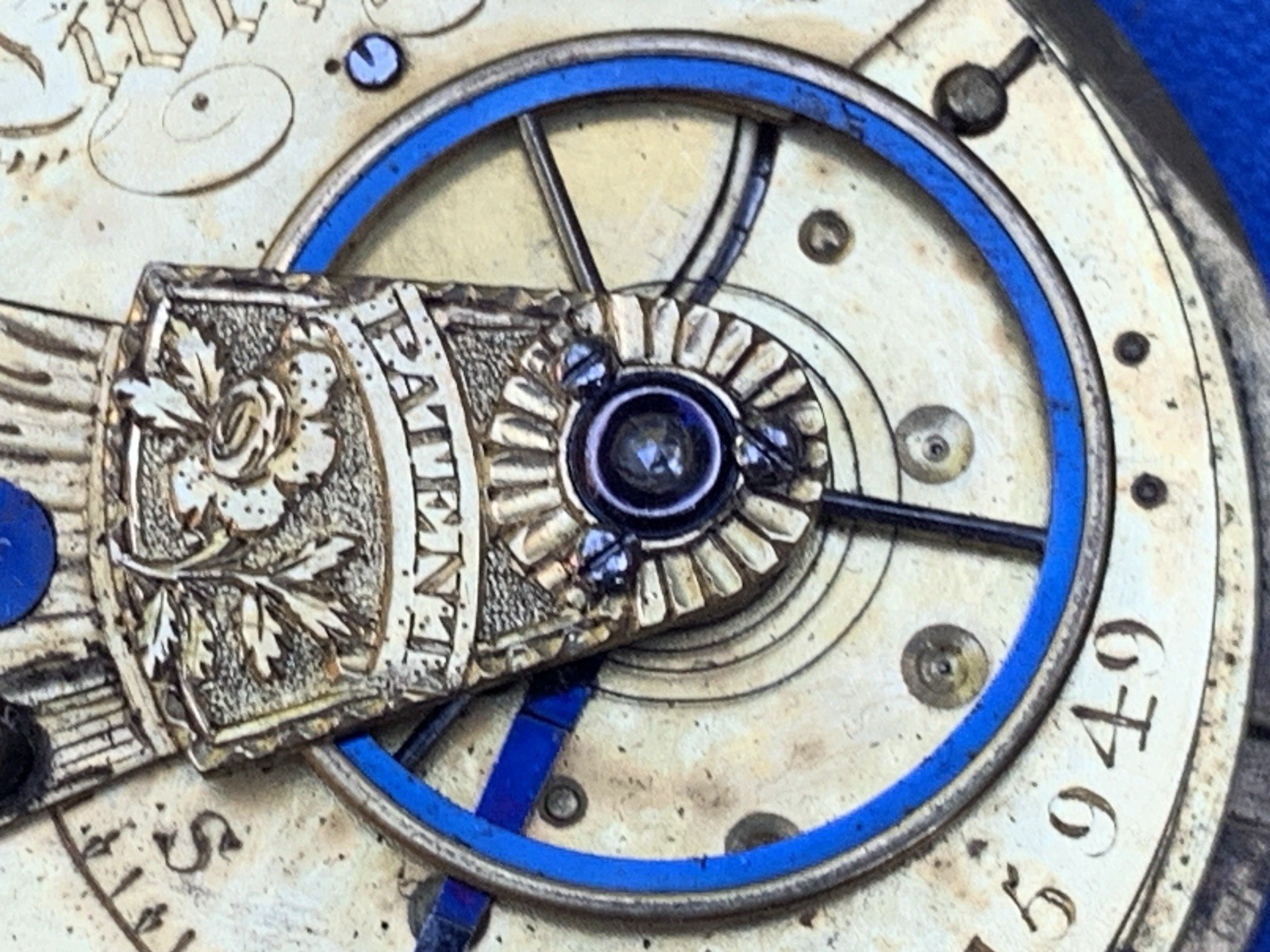 M.I. Tobias & Co Liverpool England Key Wind Fusee Pocket Watch Movement 44mm