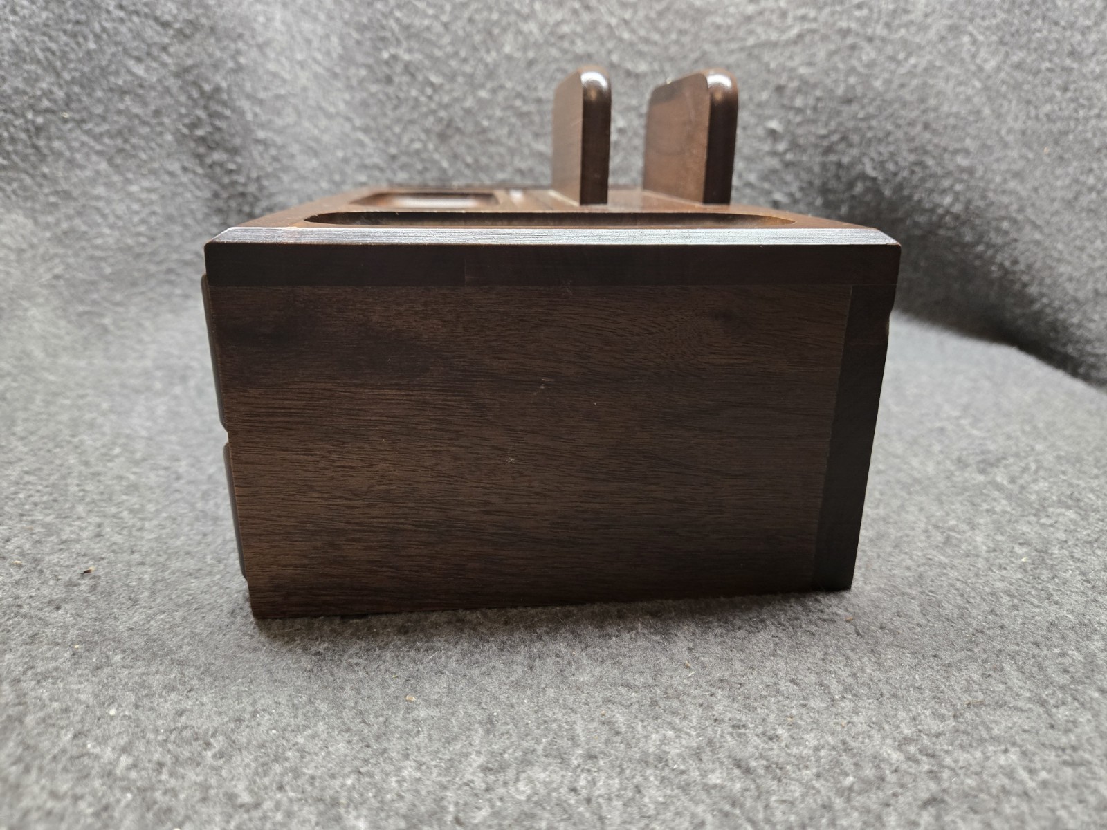 MCM Solid American Walnut Men’s Dresser Valet Jewelry Coin Storage Chest