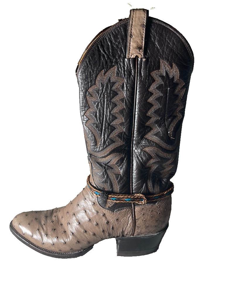Western Boot Jewelry 3/8 in Horsehair Cowboy Adjustable fit Black Brown Turquois