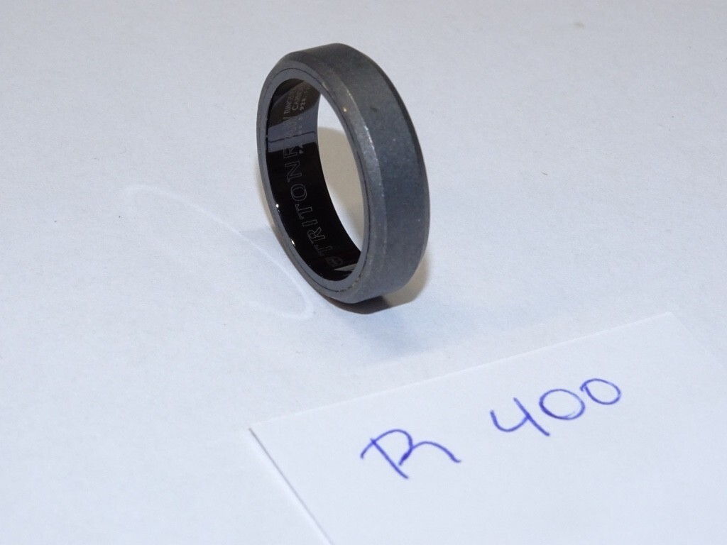 Triton Tungsten Carbide Wedding Ring 6mm Size 10-1/2 Brushed Dark Grey #R400