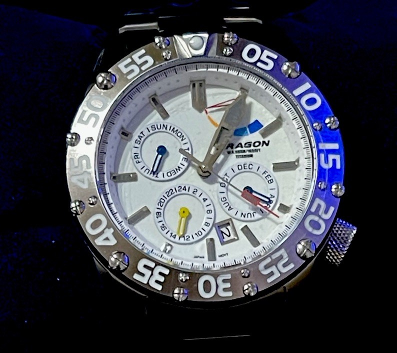 Aragon A705WHT Enforcer TI 9100 Automatic 50mm