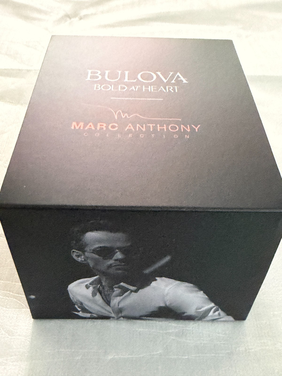 Bulova Curv Marc Anthony Blue Dial Women’s Watch 97P174. NIB $1,250. Rose Gold.